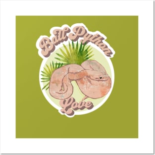 Pink Ball Python Snake Love Shirt Posters and Art